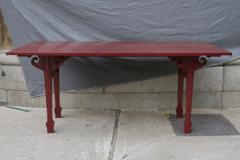  Baker Furniture Company Cinnabar Red Asian Modern Side Table - 677155