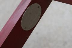  Baker Furniture Company Cinnabar Red Asian Modern Side Table - 677158