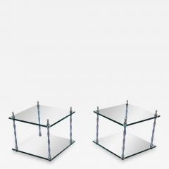 Baker Furniture Company Faux Bamboo Two Tier End Tables By Baker - 1411695