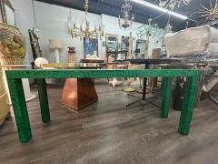  Baker Furniture Company Faux Malachite Console Table - 4460042