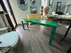  Baker Furniture Company Faux Malachite Console Table - 4460044