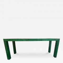  Baker Furniture Company Faux Malachite Console Table - 4460726