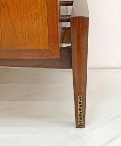  Baker Furniture Company Helen Hobey Baker Highboy Chest Walnut and Brass 1950s - 3175739