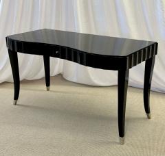  Baker Furniture Company Hollywood Regency Style Ebonized Desk Black Lacquer Barbara Barry for Baker - 2968648