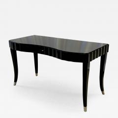  Baker Furniture Company Hollywood Regency Style Ebonized Desk Black Lacquer Barbara Barry for Baker - 2970882