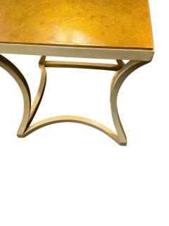  Baker Furniture Company MODERNIST GOLDLEAF TOP CURVED BASE ENAMELED BASE SIDE TABLES - 4570013