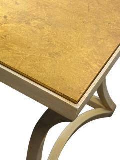  Baker Furniture Company MODERNIST GOLDLEAF TOP CURVED BASE ENAMELED BASE SIDE TABLES - 4570014