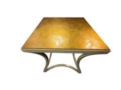  Baker Furniture Company MODERNIST GOLDLEAF TOP CURVED BASE ENAMELED BASE SIDE TABLES - 4570019