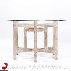  Baker Furniture Company McGuire for Baker Furniture Bamboo and Glass Dining Table - 3598402