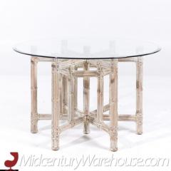  Baker Furniture Company McGuire for Baker Furniture Bamboo and Glass Dining Table - 3598403