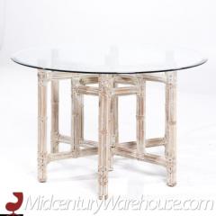  Baker Furniture Company McGuire for Baker Furniture Bamboo and Glass Dining Table - 3598438
