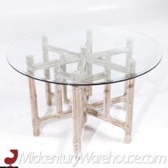  Baker Furniture Company McGuire for Baker Furniture Bamboo and Glass Dining Table - 3598442