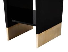  Baker Furniture Company Modern Black Lacquered End Table by Jacques Garcia Baker Furniture Small - 2965503