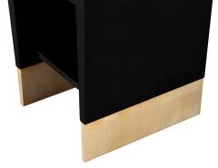  Baker Furniture Company Modern Black Lacquered End Table by Jacques Garcia Baker Furniture Small - 2965504