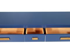  Baker Furniture Company Modern Indigo Console Table with Brass - 4220542
