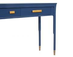  Baker Furniture Company Modern Indigo Console Table with Brass - 4220547