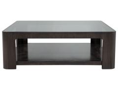  Baker Furniture Company Modern Square Coffee Table with Smoked Glass by Baker Furniture - 2755573