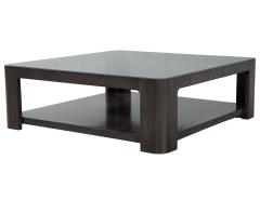  Baker Furniture Company Modern Square Coffee Table with Smoked Glass by Baker Furniture - 2755579