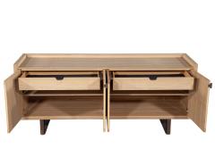  Baker Furniture Company Modern Walnut Marquetry Sideboard in Natural Finish by Baker Furniture - 3265272
