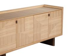  Baker Furniture Company Modern Walnut Marquetry Sideboard in Natural Finish by Baker Furniture - 3265279