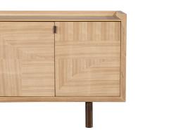 Baker Furniture Company Modern Walnut Marquetry Sideboard in Natural Finish by Baker Furniture - 3265282