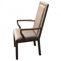  Baker Furniture Company Pair of Baker High Back Arm Chairs - 2774323