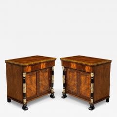  Baker Furniture Company Pair of Empire Style Chest Cabinets in the manner of Baker Furniture - 4491272