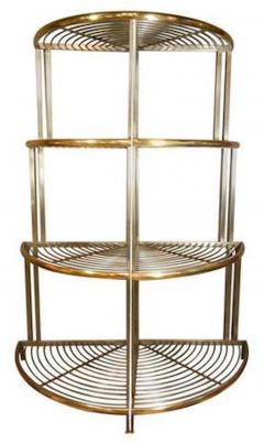  Baker Furniture Company Pair of French Art Deco Corner Bakers Racks - 4748878