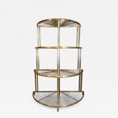  Baker Furniture Company Pair of French Art Deco Corner Bakers Racks - 4751184