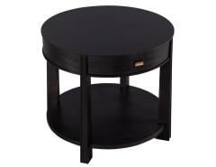  Baker Furniture Company Pair of Round Black Nightstand Side Tables by Barbara Barry Baker Furniture - 2692587