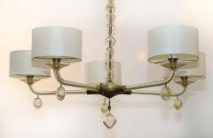  Baker Furniture Company Perla Murano Glass Pagani Collection Chandelier Baker Furniture Gold Infused - 4157224