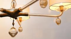  Baker Furniture Company Perla Murano Glass Pagani Collection Chandelier Baker Furniture Gold Infused - 4157228