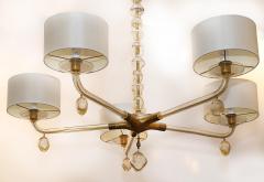  Baker Furniture Company Perla Murano Glass Pagani Collection Chandelier Baker Furniture Gold Infused - 4157238
