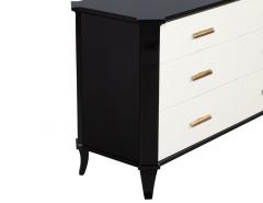  Baker Furniture Company Polished Black Lacquered Sideboard by Baker Furniture Facet Cabinet - 2756173