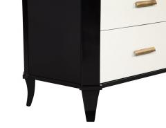  Baker Furniture Company Polished Black Lacquered Sideboard by Baker Furniture Facet Cabinet - 2756174