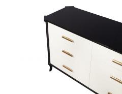  Baker Furniture Company Polished Black Lacquered Sideboard by Baker Furniture Facet Cabinet - 2756176