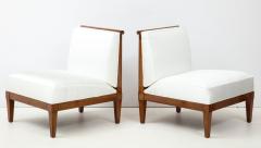  Baker Furniture Company Set of four mid century modern walnut lounge chairs by Baker Furniture - 1569067