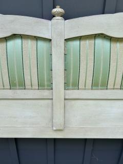  Baker Furniture Company Stunning Dorothy Draper style Baker Upholstered King size Headboard Mid Century - 4428995