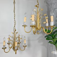  Banci Firenze Banci Firenze Gilt and Murano Glass Leaf Chandelier - 3042249