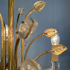  Banci Firenze Banci Firenze Gilt and Murano Glass Leaf Chandelier - 3042257