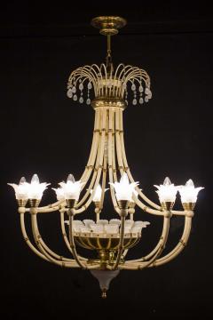  Banci Firenze Striking Pair of Modern Italian Chandeliers by Banci Florence 1970 - 1898842