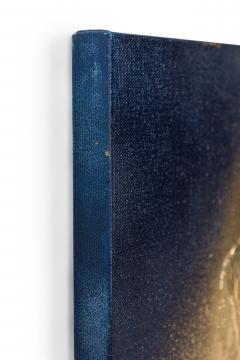  Barbara Kiskovski Barbara Kiskovski Contemporary Abstract Mixed Media Diptych Gold and Blue Textur - 4651102