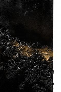  Barbara Kiskovski Barbara Kiskovski Diptych of Contemporary American Abstract Mixed Media Black an - 4651086