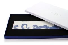  Barberini Gunnell Centerpiece Tableware Platters White Marble Azul Macaubas Octopus Handmade Italy - 3914573