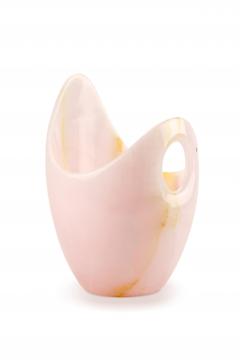  Barberini Gunnell Champagne Bucket Wine Cooler Vase Sculpture Pink Onyx Marble Collectible Design - 3912367