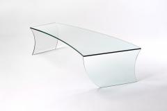  Barberini Gunnell Coffee table or center table in clear glass made in Italy - 1449637