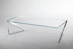  Barberini Gunnell Coffee table or cocktail tsble in clear crystal glass made in Italy - 1462430