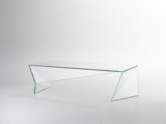  Barberini Gunnell Coffee table or cocktail tsble in clear crystal glass made in Italy - 1462436