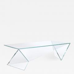  Barberini Gunnell Coffee table or cocktail tsble in clear crystal glass made in Italy - 1464676