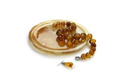  Barberini Gunnell Plate Platters Serveware Amber Onyx Marble Hand Carved Italy Collectible Design - 3921485